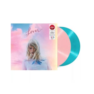 테일러 스위프트 LP - Taylor Swift Lover LP 정규7집 (핑크블루 컬러)