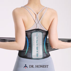 정직한닥터 얇은 허리보호대 허리복대 벨트 남녀공용