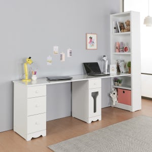 해피클래스 2인용 트윈 쌍둥이 책상 세트 주니어 형제 자매 남매 이케아 2400