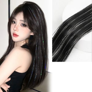 반짝이 글리터 트윙클 볼륨업 헤어뽕 붙임 머리 헤어 피스