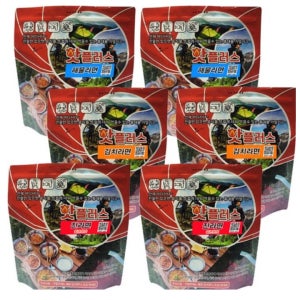 한국 군대 전투식량 해외여행 차박 간편 식사 등산 비상 야전 식량 간편식 도시락 6개