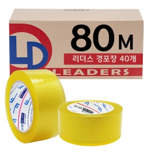 리더스 투명 박스테이프 OPP 택배포장 80M 40입
