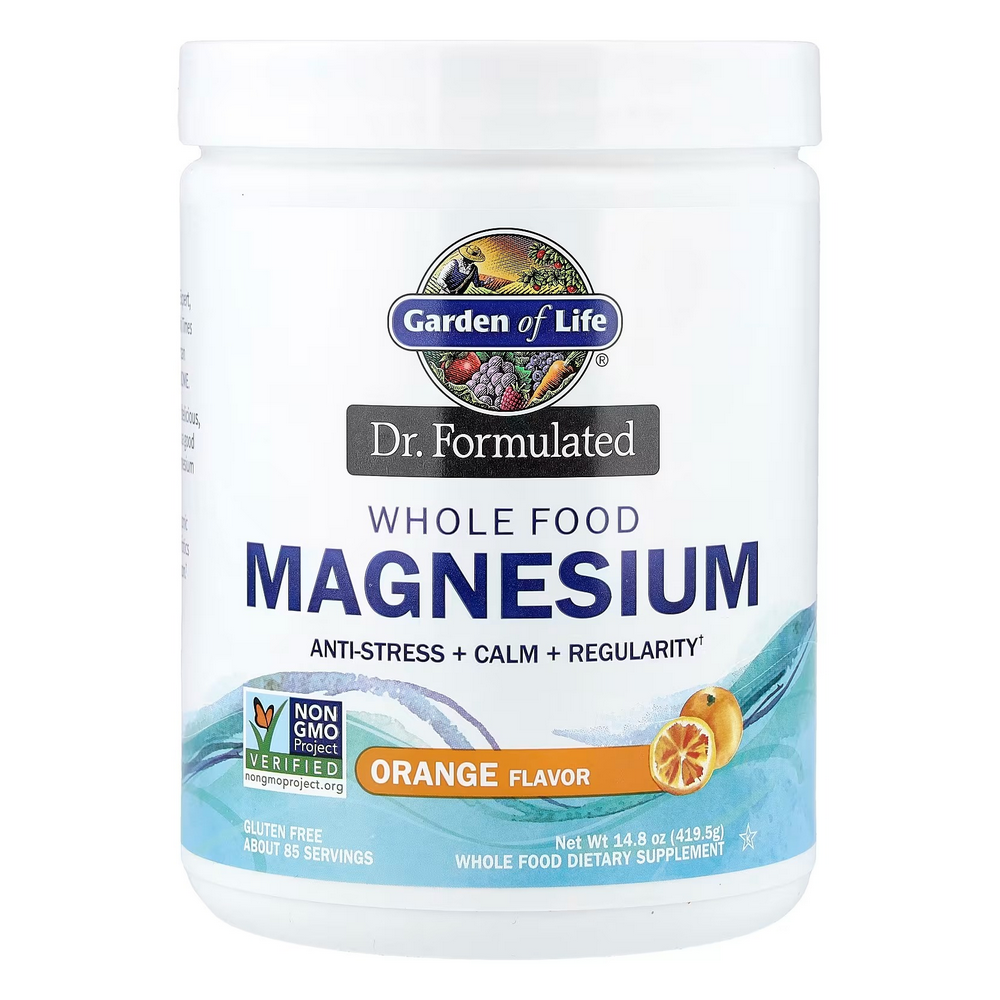 가든오브라이프 <b>닥터포뮬레이티드 홀푸드 마그네슘 오렌지</b> 14.8온스 419.5g