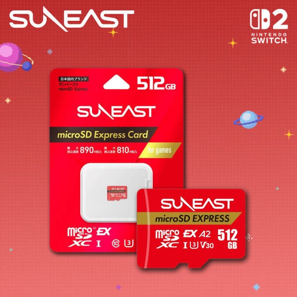 선이스트 닌텐도 스위치2 마이크로SD 카드 익스프레스 512GB