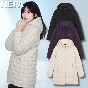 네파 역시즌 경량패딩 여성 거위털 무봉제 튜브다운 점퍼