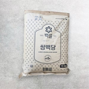 씨제이 제일제당 백설 쌍백당 15kg 우박설탕