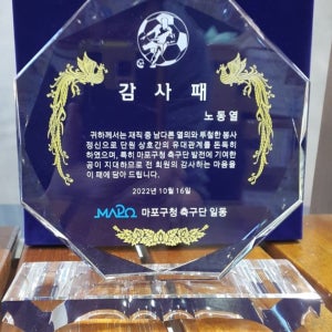 부모님감사패 / 공로패 크리스탈