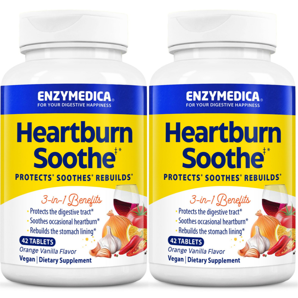 엔자이메디카 <b>하트번</b> 수드 Heartburn Soothe 42정 2개