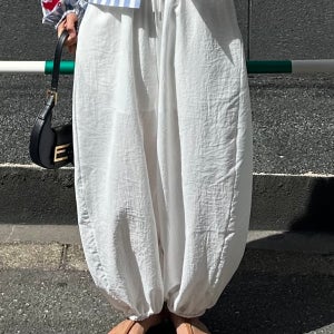 (ann’s 여행룩) 린넨 펌킨 팬츠/여성 빅사이즈pt