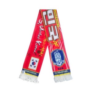 붉은 악마 머플러 한국 축구 대표팀 응원 용품 KFA 스카프 두건 목도리 타올