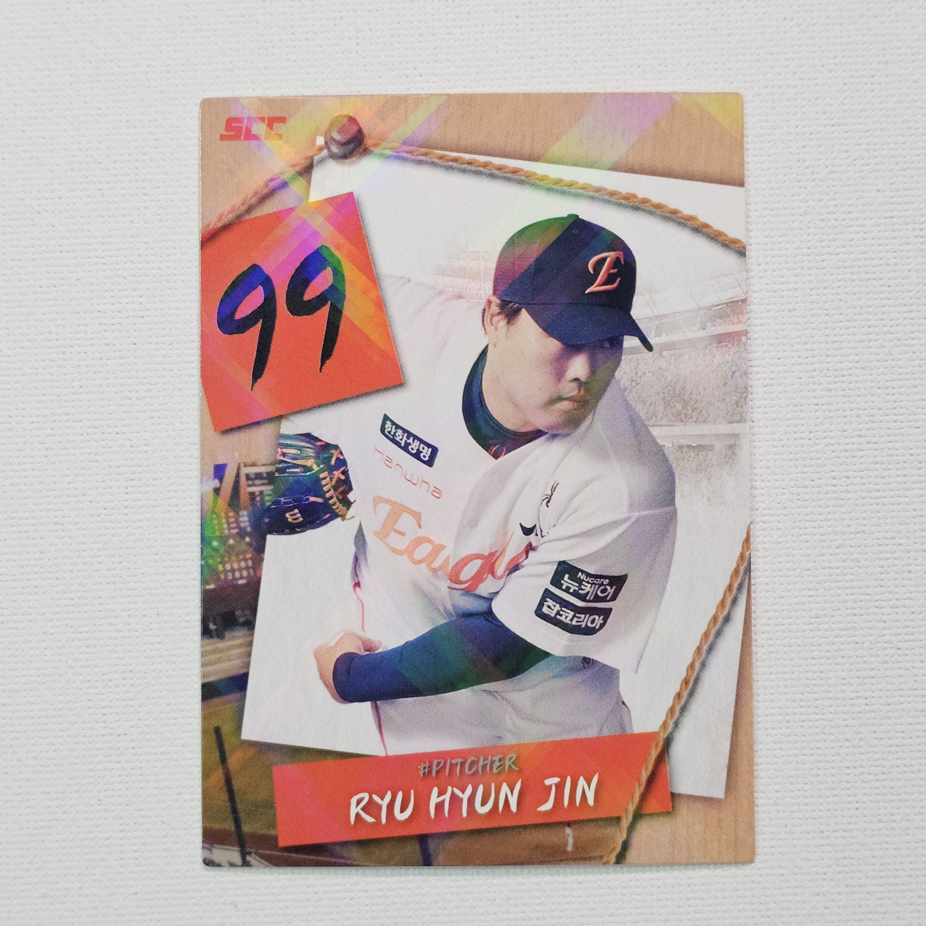 2025 SCC 오피셜 컬렉션 한화이글스 류현진 퍼즐 야구카드 / KBO-120