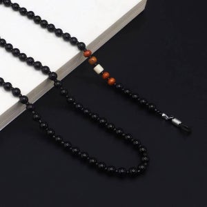 안경체인 아크릴줄 레트로 비즈 블랙 A타입