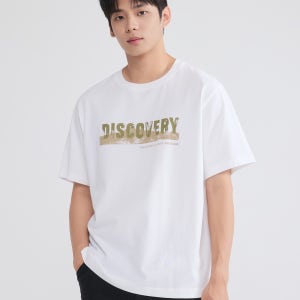 [디스커버리] 로고변형 그래픽 반팔티셔츠 (WHITE) DXRS35054