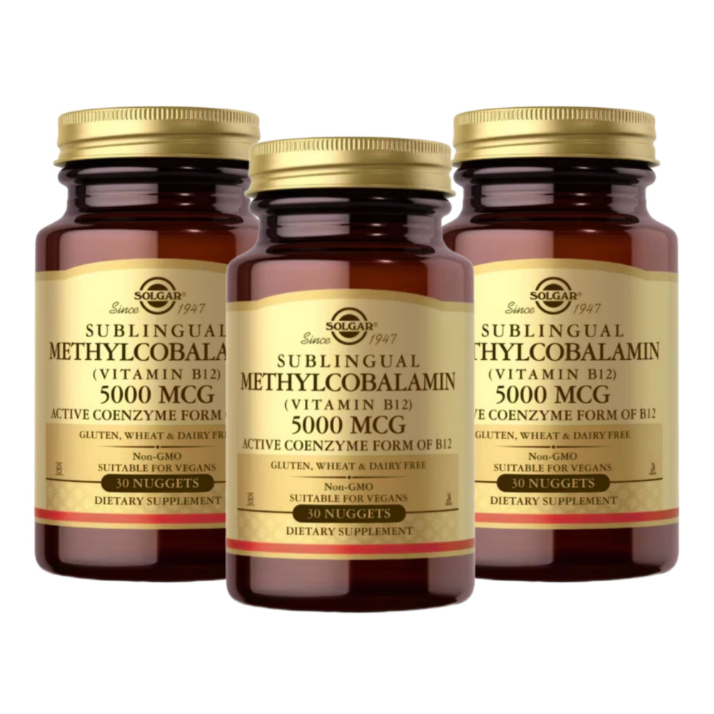 솔가 <b>메틸코발라민</b> 비타민 B12 활성형 <b>5000MCG</b> 30정, 3개