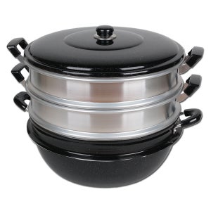 업소용 찜기 대형 대게 찜솥 만두 찜냄비 3단 36cm