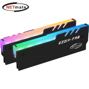 5V RGB 알루미늄 메모리 방열판 블랙 2팩 EZDIY-FAB NM-DPI0612A