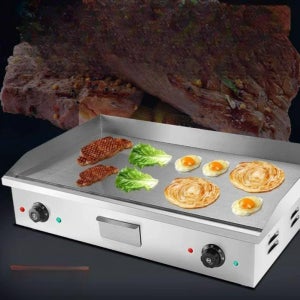 업소용 전기 철판 그릴 호떡 토스트 김구이 대폭 300 220V 0.9m 10MM