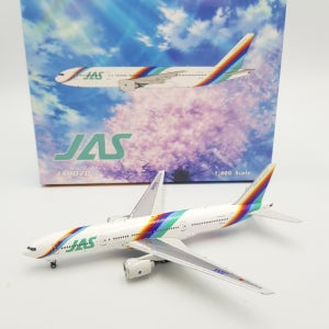 피닉스 비행기모형 스카이월드 JAS 레인보우 B777-200 JA007D [1/400피닉스] 04378