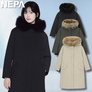 네파 역시즌롱패딩 안유진 야상 거위털 아르떼 무드아웃도어 여성점퍼