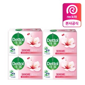 데톨 항균 비누 스킨케어, 100g, 4개