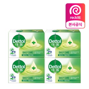 데톨 항균 비누 데일리케어, 100g, 4개