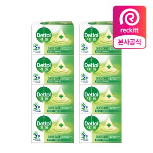 데톨 항균 비누 데일리케어, 100g, 8개