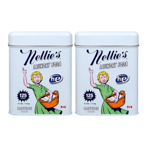 넬리 찬물에도 잘 녹는 생분해도 99% 친환경 소다 가루세제 125회 (1.9kg) X2개