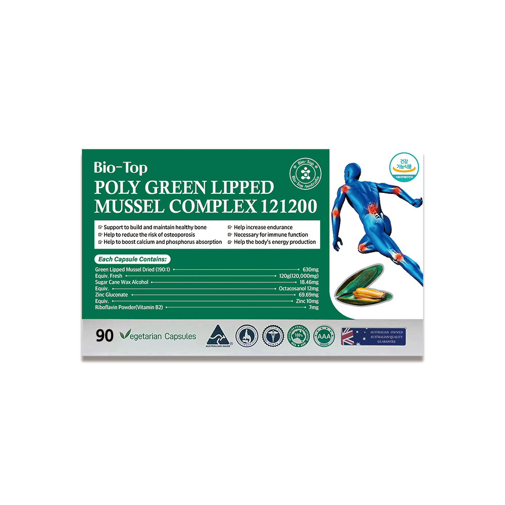 바이오탑 복합 초록홍합 폴리 아연 121200(135G)