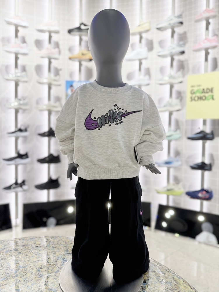 나이키키즈 크루 맨투맨 카고 FT팬츠 세트 A253ST877P