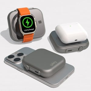 여행용 비행기 반입 가능 3in1 맥세이프 보조 배터리 아이폰 애플 워치 동시 충전