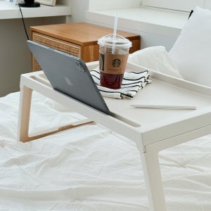 밀키 베드 접이식 테이블 3color