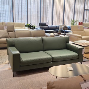 전시품 나뚜찌에디션스 뉴욕 딥그린 3인 가죽소파