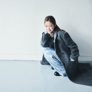 [그로브][차정원 착용] [네이버 단독] HAZEL OVERSIZED SINGLE COAT (GREY)