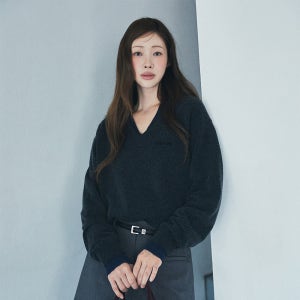 [그로브][차정원 착용] [네이버 단독] 25FW MYLES V-NECK KNIT (CHARCOAL)