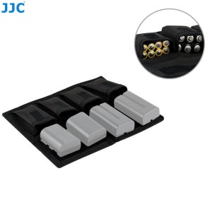 JJC 소니 A7C2 NP-FZ100 캐논 R5 R6 M2 LP-E6 E17 배터리 파우치 케이스 BC-P4
