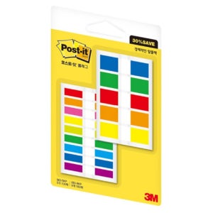 1357 3M 포스트잇 플래그 알뜰팩 683-5KP+9KP (2종류 2팩)