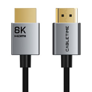 케이블타임 8K 60Hz 울트라슬림 HDMI V2.1 케이블 CH14 2m, 1개
