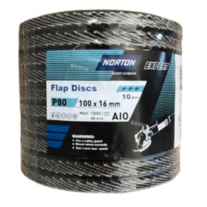 노튼 엑스퍼트 디스크휠페이퍼 플랩디스크 100mm 연마 4인치 10장
