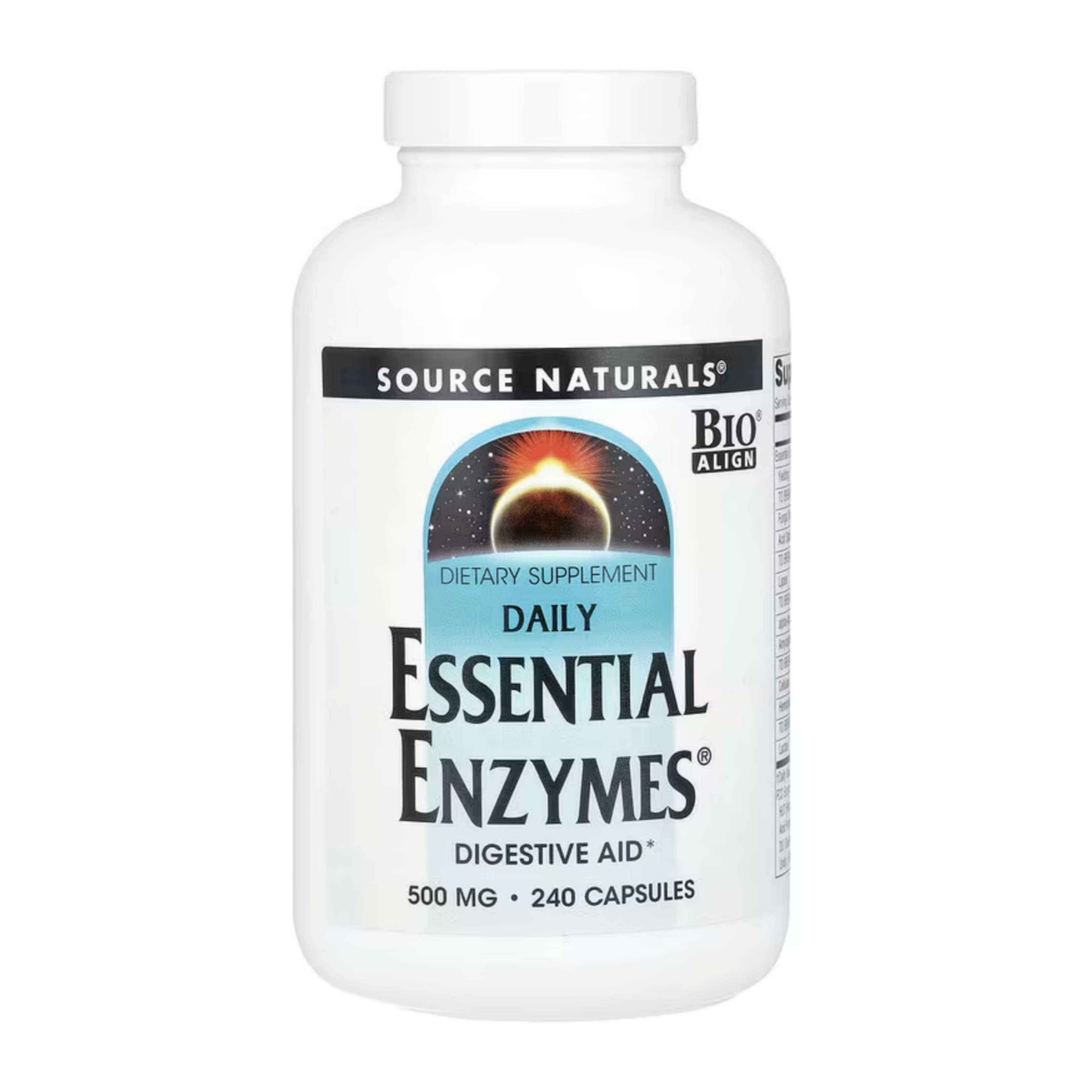 소스내츄럴스 데일리 에센셜 엔자임 500mg 240캡슐