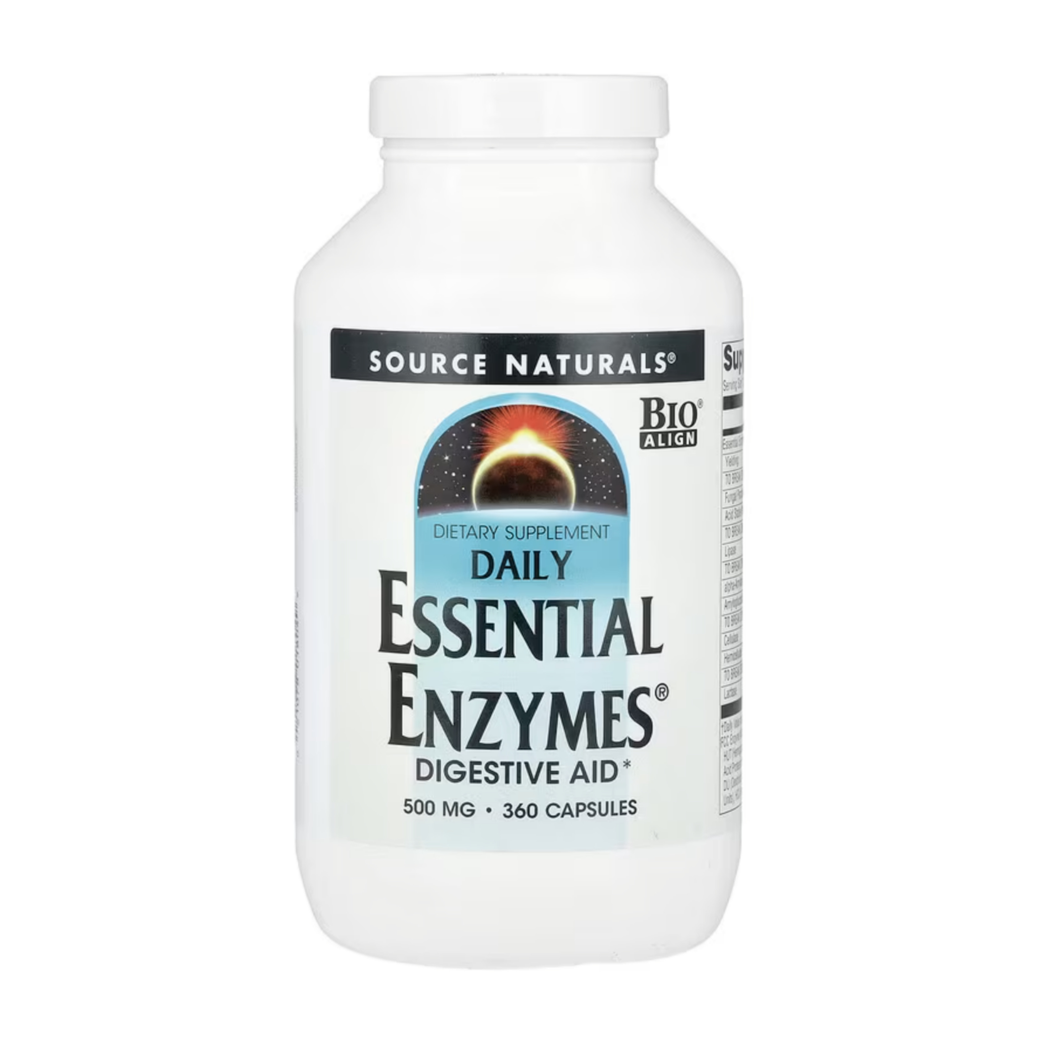 소스내츄럴스 데일리 에센셜 엔자임 500mg 360캡슐 4개월분