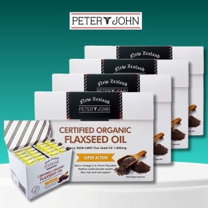 (4박스) 뉴질랜드 플랙시드오일 피터앤존 아마씨유 오메가3 리그난 1000mg 200 소프트젤