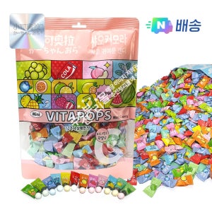 한국총판 무설탕 샤오커오라사탕 비타팝스캔디 (500g/대) x 1봉 캔디 간식