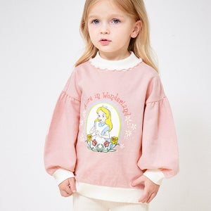 [몰리멜리] [디즈니]앨리스 원더랜드반폴라티셔츠