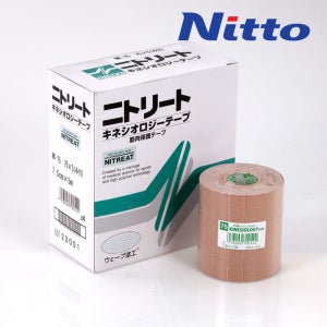 니토 키네시오로지 근육 테이핑 테이프 7.5cmx5m, 4개입, 베이지