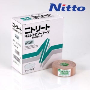 니토 키네시오로지 근육 테이핑 테이프 2.5cmx5m, 12개입, 베이지