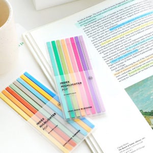 인덱스 롱 하이라이터 POP 테이프 형광펜 스티커