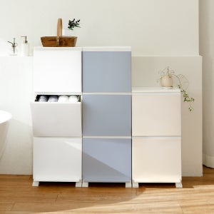 모다리빙 가정용 분리수거함 세탁실 수납함 플라스틱 정리함 팬트리 수납장 옷정리함