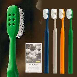 브리즈온1802 상쾌한 세정력 탄력모 윈드홀 바람 칫솔 4개입, 3개