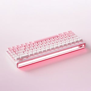 MCHOSE Ace 68 Air 기계식 게이밍 키보드 저지연 핑크, 카이화 자석축