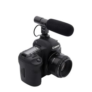 Coms ID649 카메라용 스테레오 마이크 MIC-01 디지털 카메라 동영상 촬영